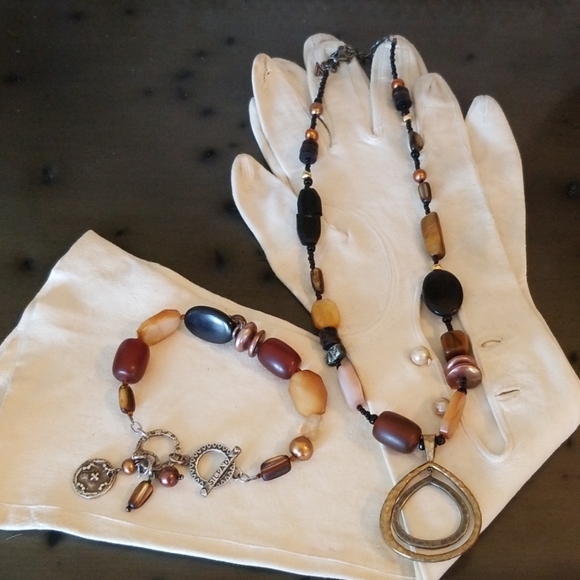 Silpada ~ Earthy Natural Beaded Bracelet - Picture 5 of 6